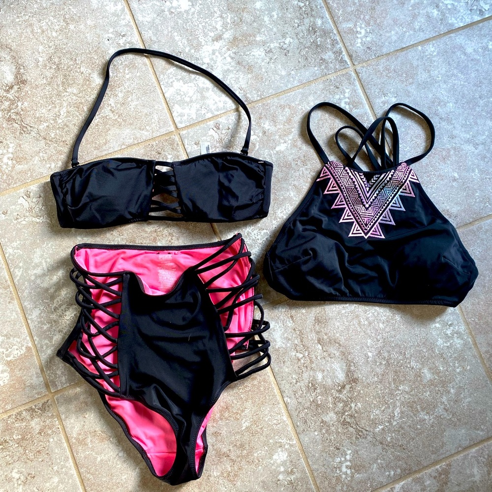 Victoria’s Secret Three Piece Bikini Set, Size M, Perfect Condition!